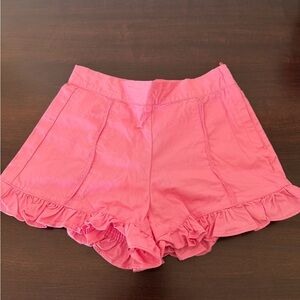 Janie and Jack Pink Ruffle-Hem with front detail - size 7 - EUC